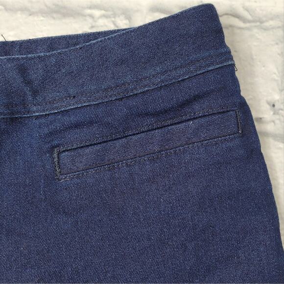 Adam Selman High Waisted Applique Open Seam Wide Leg Jeans size 4 - Picture 10 of 16